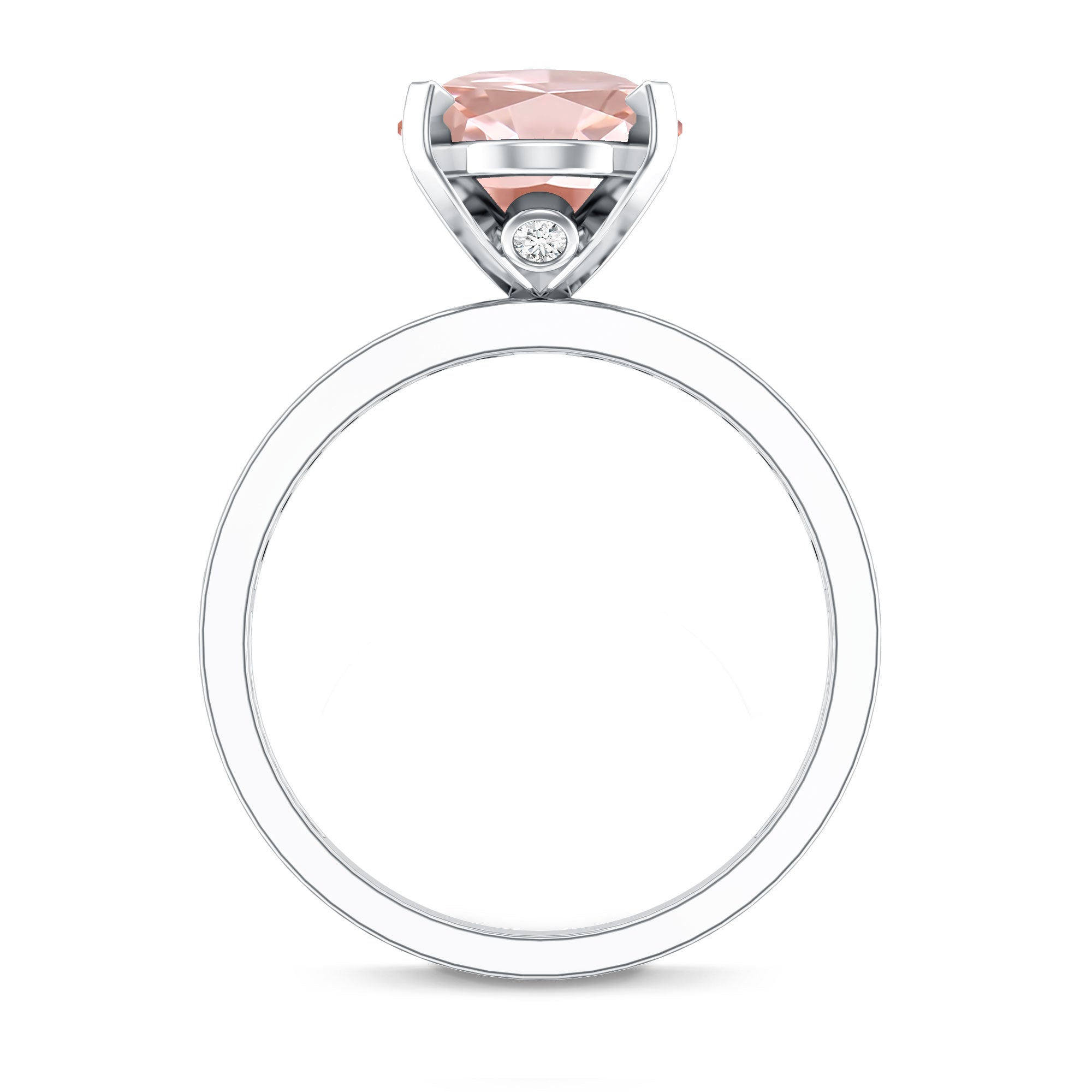 Rosec Jewels-IGI Certified 3 Carat Lab Grown Pink Diamond Oval Solitaire Engagement Ring