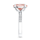 Rosec Jewels-IGI Certified 3 Carat Lab Grown Pink Diamond Oval Solitaire Engagement Ring