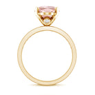 Rosec Jewels-IGI Certified 3 Carat Lab Grown Pink Diamond Oval Solitaire Engagement Ring