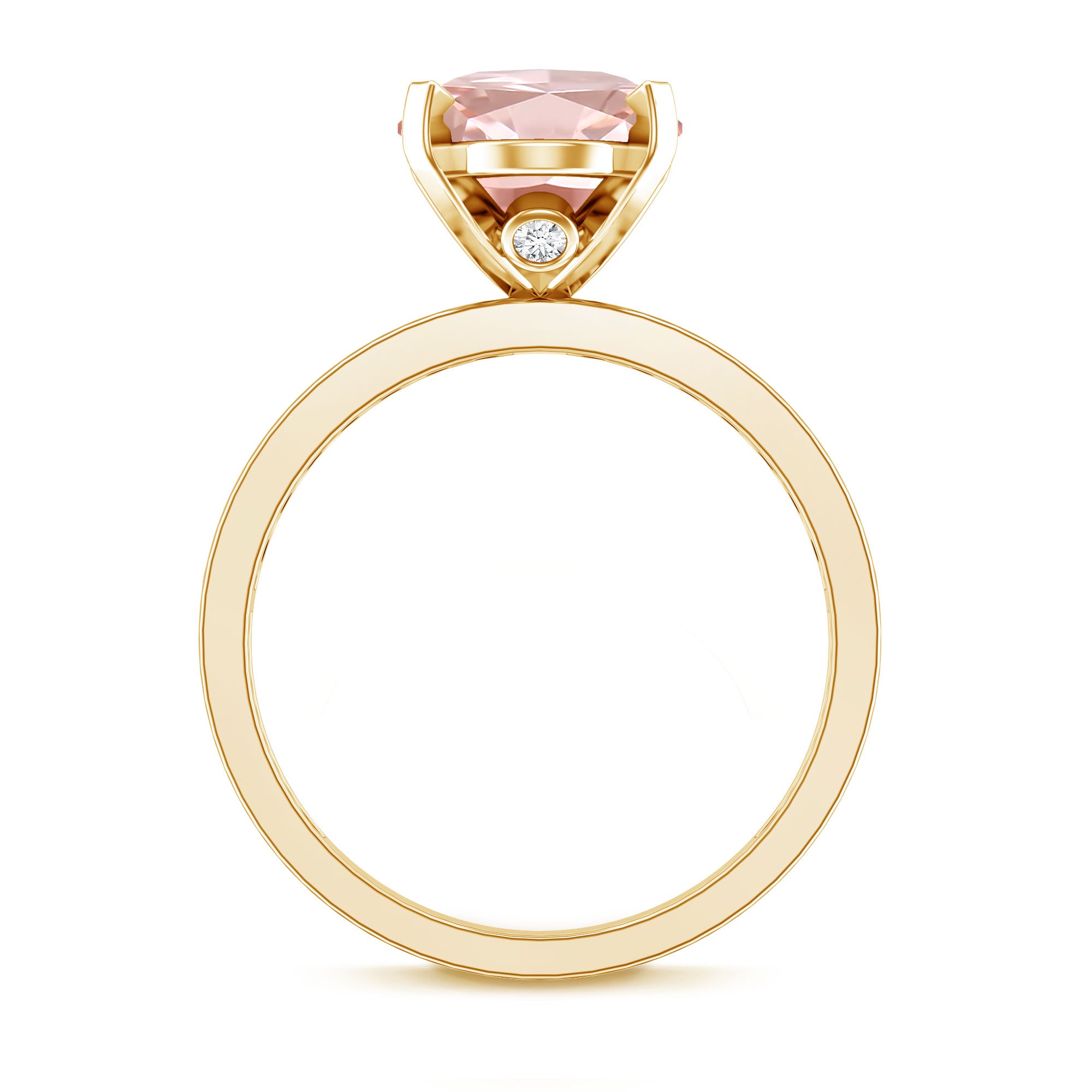 Rosec Jewels-IGI Certified 3 Carat Lab Grown Pink Diamond Oval Solitaire Engagement Ring