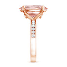 Rosec Jewels-IGI Certified Solitaire Lab Grown Pink Diamond Oval Engagement Ring 4 Carat