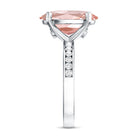 Rosec Jewels-IGI Certified Solitaire Lab Grown Pink Diamond Oval Engagement Ring 4 Carat
