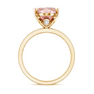 Rosec Jewels-IGI Certified Solitaire Lab Grown Pink Diamond Oval Engagement Ring 4 Carat
