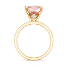 Rosec Jewels-5 Carat Oval Lab Grown Pink Diamond Statement Ring with IGI Certificate