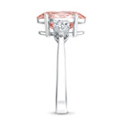 Rosec Jewels-IGI Certified 3 Carat Lab Grown Pink Diamond Triple Stone Engagement Ring for Women