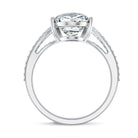 Rosec Jewels-Pear Shaped Lab Grown 4 Carat Diamond Split Shank Engagement Ring IGI Certified