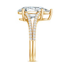 Rosec Jewels-IGI Certified 5 Carat Lab Grown Diamond Statement Engagement Ring with Split Shank