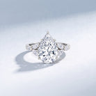 3 Carat Lab Grown Pear Shaped Diamond Engagement Ring with IGI Certificate Lab - ( E-VS1 ) - Rosec Jewels