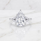 IGI Certified 4 Ct Lab Grown Diamond Large Statement Ring for Women Lab - ( E-VS1 ) - Rosec Jewels