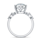 Rosec Jewels-4 Carat Pear Shape Lab Grown Diamond Statement Engagement Ring IGI Certified