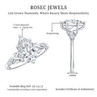 Rosec Jewels-2 Carat Pear Shape Lab Grown Diamond Designer Engagement Ring IGI Certified