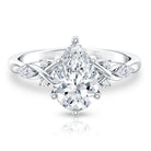 Rosec Jewels-2 Carat Pear Shape Lab Grown Diamond Designer Engagement Ring IGI Certified