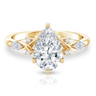 Rosec Jewels-2 Carat Pear Shape Lab Grown Diamond Designer Engagement Ring IGI Certified