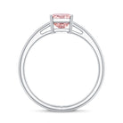 Rosec Jewels-Radiant Cut Lab Grown 2 Carat Pink Diamond Solitaire Engagement Ring IGI Certified