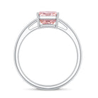 Rosec Jewels-Solitaire 3 Carat Lab Grown Pink Diamond Radiant Cut Engagement Ring IGI Certified