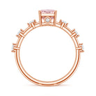 Rosec Jewels-Radiant Cut Lab Pink Diamond 2 Carat Engagement Ring with IGI Certificate