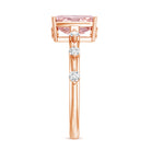 Rosec Jewels-Radiant Cut Lab Pink Diamond 2 Carat Engagement Ring with IGI Certificate