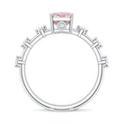 Rosec Jewels-Radiant Cut Lab Pink Diamond 2 Carat Engagement Ring with IGI Certificate