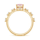 Rosec Jewels-Radiant Cut Lab Pink Diamond 2 Carat Engagement Ring with IGI Certificate