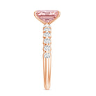 Rosec Jewels-Lab Grown Pink Diamond 2 Carat Radiant Cut Engagement Ring IGI Certified