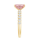 Rosec Jewels-Lab Grown Pink Diamond 2 Carat Radiant Cut Engagement Ring IGI Certified