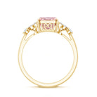 Rosec Jewels-IGI Certified 2 Carat Radiant Cut Lab Pink and White Diamond Engagement Ring For Women