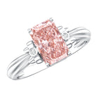 Rosec Jewels-Lab Grown 2 Carat Fancy Pink Diamond Solitaire Engagement Ring IGI Certified