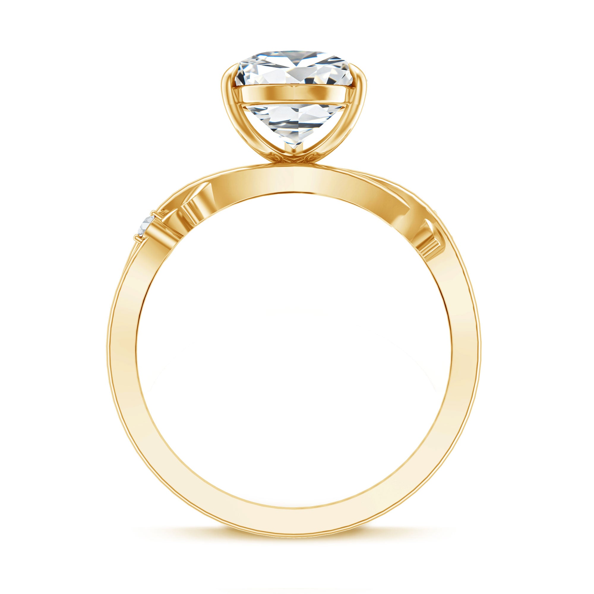 Solitaire 3 Carat Lab Diamond Pear Engagement Ring with IGI Certificate Lab - ( E-VS1 ) - Rosec Jewels