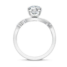 2 Carat Lab Grown Pear Cut Diamond Nature Engagement Ring with IGI Certificate Lab - ( E-VS1 ) - Rosec Jewels