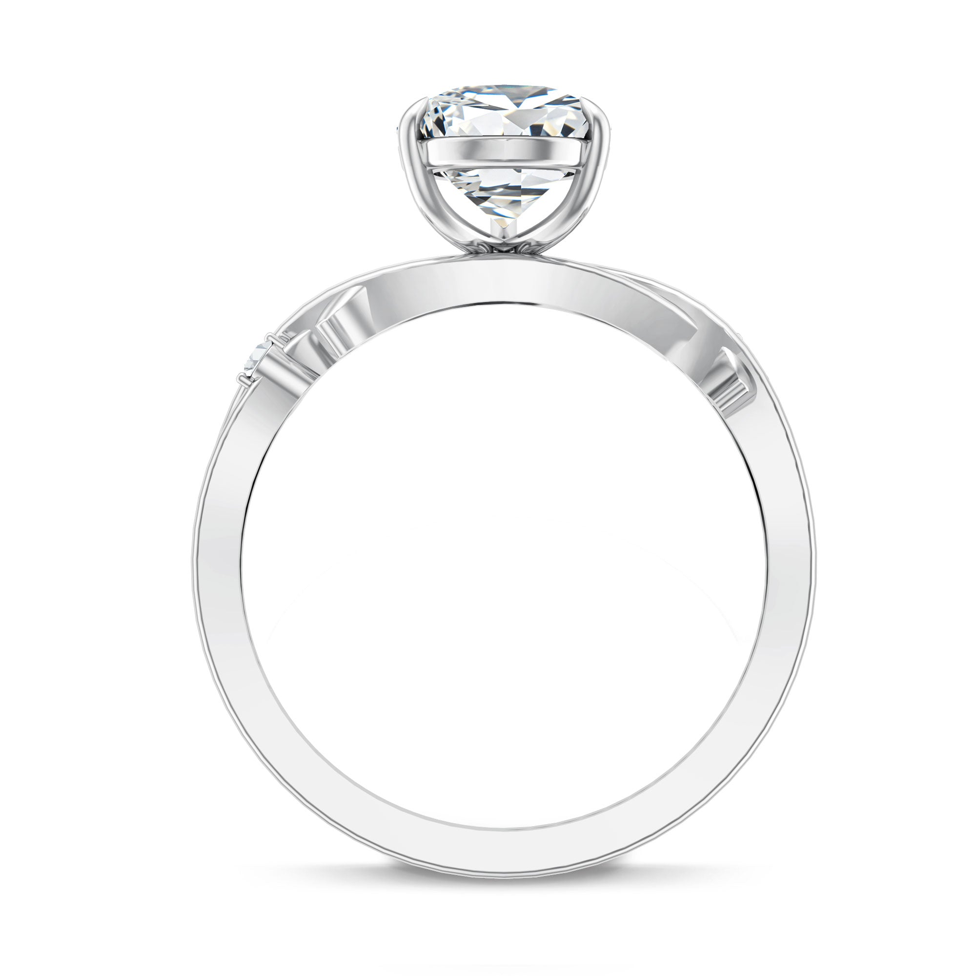 2 Carat Lab Grown Pear Cut Diamond Nature Engagement Ring with IGI Certificate Lab - ( E-VS1 ) - Rosec Jewels