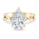Rosec Jewels-Pear Shaped 4 Carat Lab Grown Diamond Designer Engagement Ring with IGI Certificate