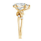 Nature Inspired 3 Carat Lab Grown Diamond Vine Engagement Ring with IGI Certificate Lab - ( E-VS1 ) - Rosec Jewels