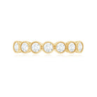 Certified Diamond Anniversary Band in Bezel Setting Natural - ( HI-SI ) - Rosec Jewels