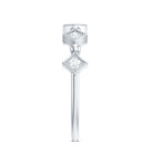 Certified 5 Stone Diamond Dainty Ring Natural - ( HI-SI ) - Rosec Jewels