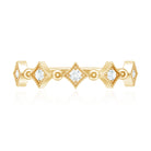 Certified 5 Stone Diamond Dainty Ring Natural - ( HI-SI ) - Rosec Jewels