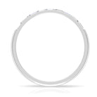 Baguette Diamond East West Stackable Ring Natural - ( HI-SI ) - Rosec Jewels