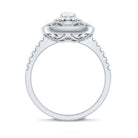 Rosec Jewels-Moissanite Statement Engagement Ring with Milgrain Detailing