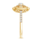 Rosec Jewels-Moissanite Statement Engagement Ring with Milgrain Detailing