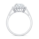 Classic Round Cut Moissanite Big Engagement Ring D-VS1 - Rosec Jewels