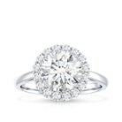Classic Round Cut Moissanite Big Engagement Ring D-VS1 - Rosec Jewels