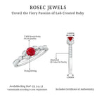 Rosec Jewels-Lab-Lab Grown Ruby and Diamond Minimal Promise Ring