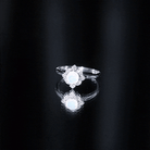 Real Ethiopian Opal Vintage Looking Engagement Ring with Diamond AAA - Rosec Jewels