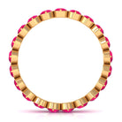 Rosec Jewels-2 CT Bezel Set Ruby Full Eternity Stackable Ring