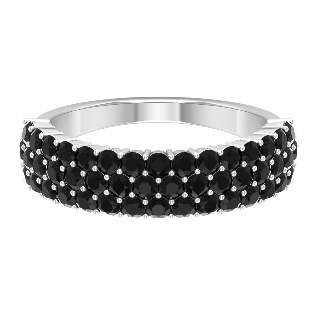 Rosec Jewels - Lab Grown Black Diamond Wedding Band Ring