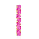 Heart Shape Lab Grown Pink Sapphire Eternity Ring in Claw Setting AAAA - Rosec Jewels
