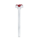 Natural Ruby Cluster Promise Ring for Women AAA - Rosec Jewels