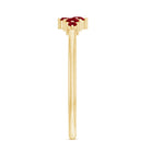 Natural Ruby Cluster Promise Ring for Women AAA - Rosec Jewels