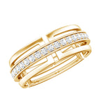 Rosec Jewels-Moissanite Wedding Band in Pinpoint Setting