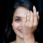 Rosec Jewels-Moissanite Wedding Band in Pinpoint Setting