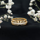 Rosec Jewels-Moissanite Wedding Band in Pinpoint Setting